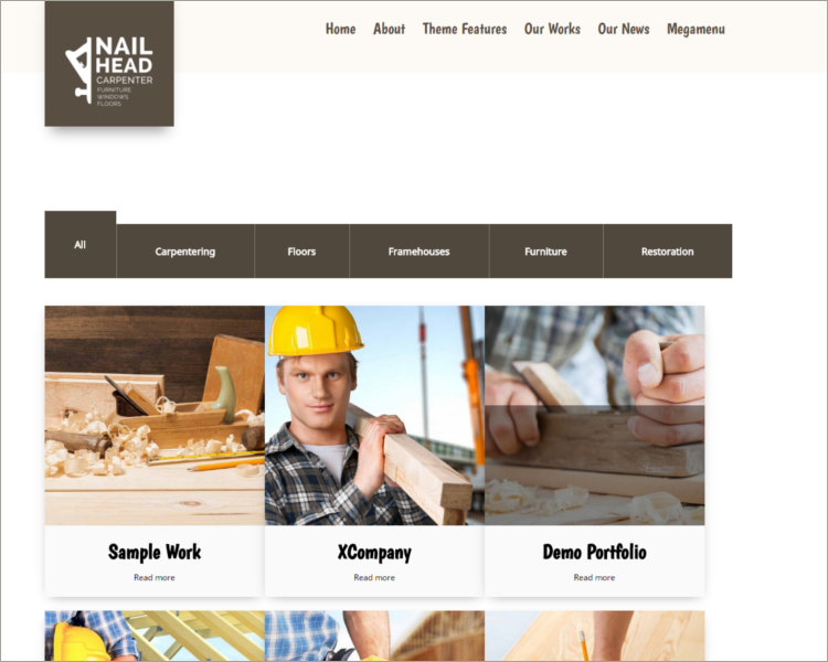 Repairing & Building & Craftsman Theme