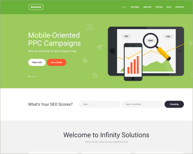 SEO & Marketing WordPress Theme