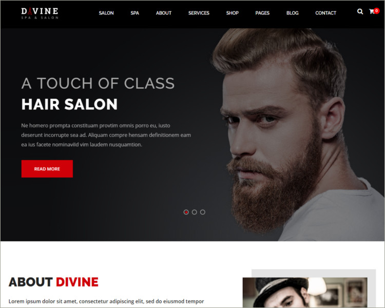 Salon & Spa WordPress Theme