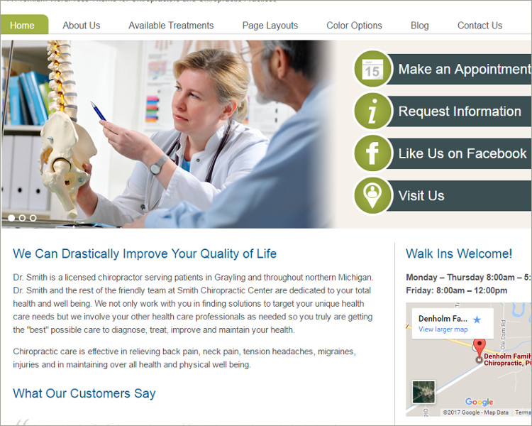 Sample Acupuncture WordPress Theme