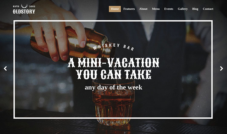 Sample Modern Pub WordPress Theme Templates