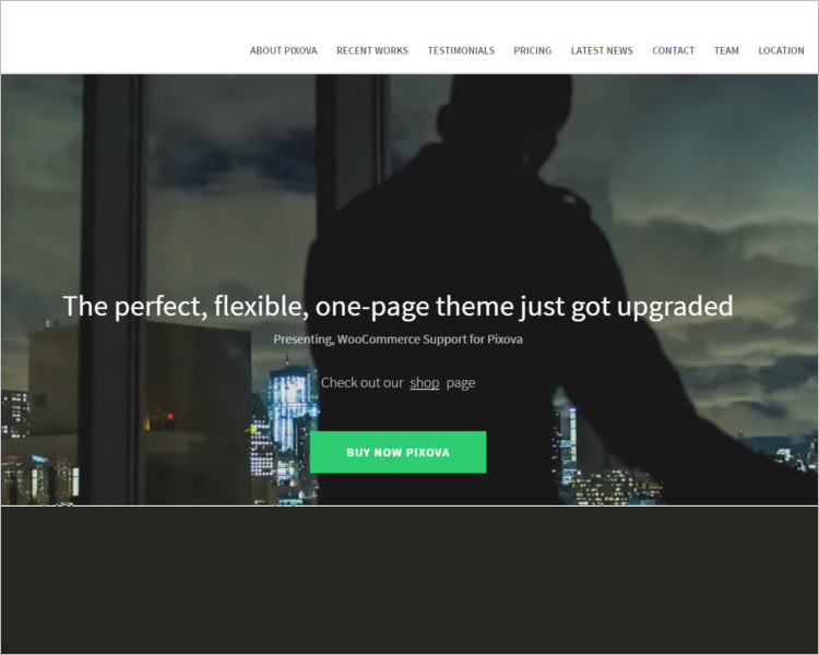 Sample One Page Website Template