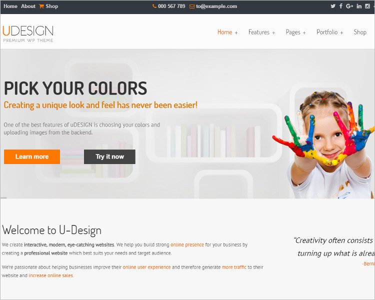 Selling WordPress Design Template