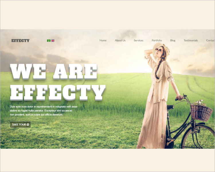 Single Page Joomla Website Template