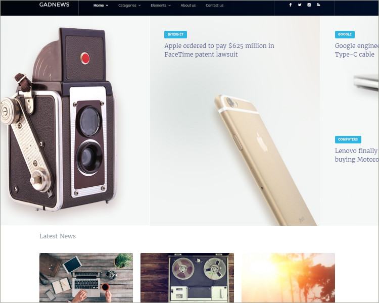 Technology Review Magazine WordPress Theme