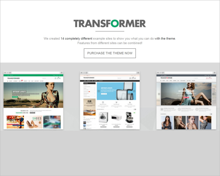 Transformer E-commerce Template