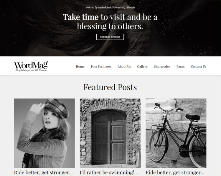 Typography Focused WordPress Magzine Theme