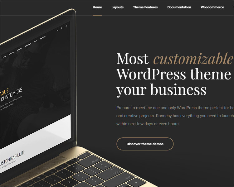 Vintage Parallax WordPress Theme