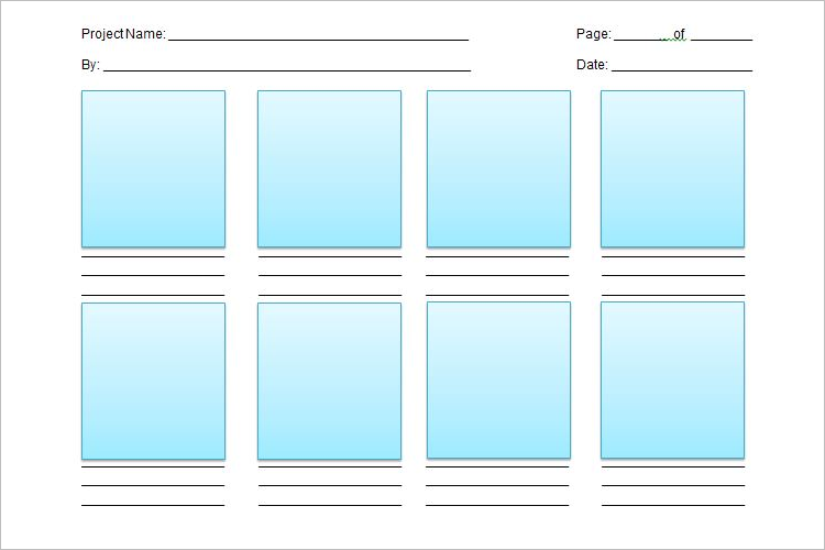 Word Storyboard Template