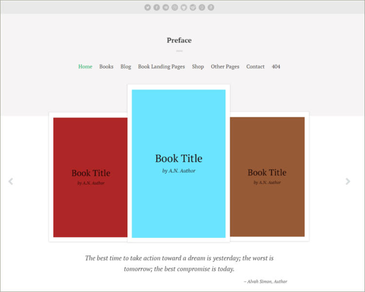 WordPress Theme for Authors