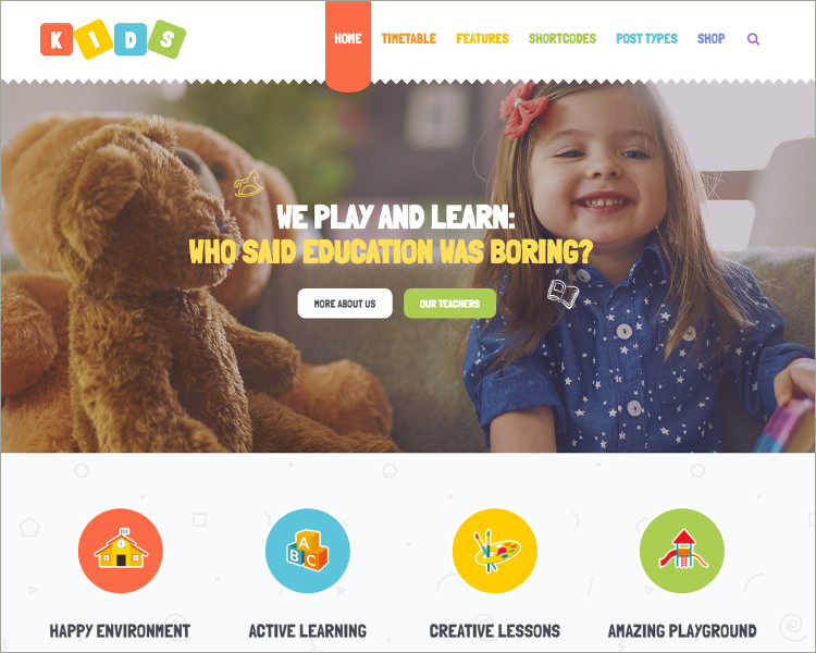 WordPress Theme for Children