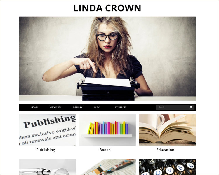 Writer's Page Joomla Template