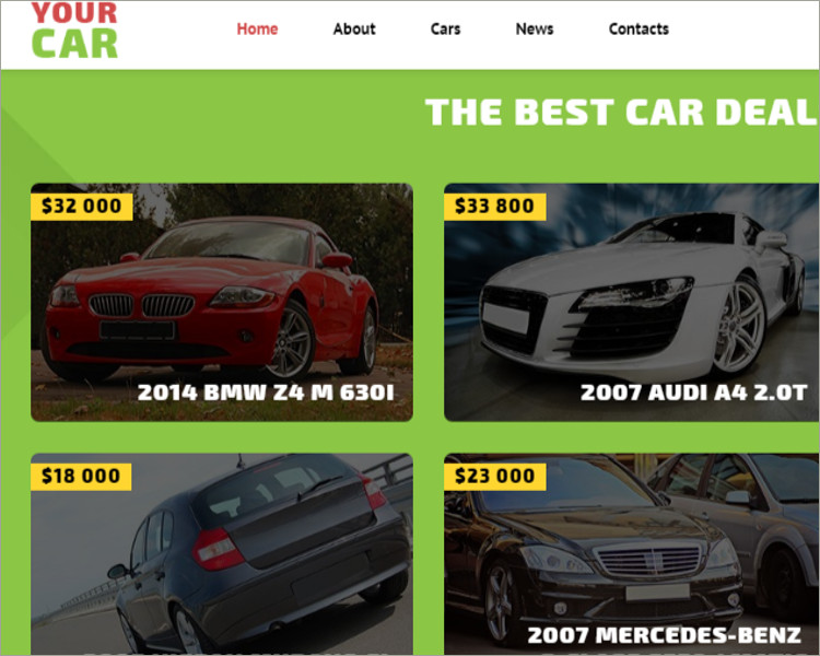 Your Car Website Template