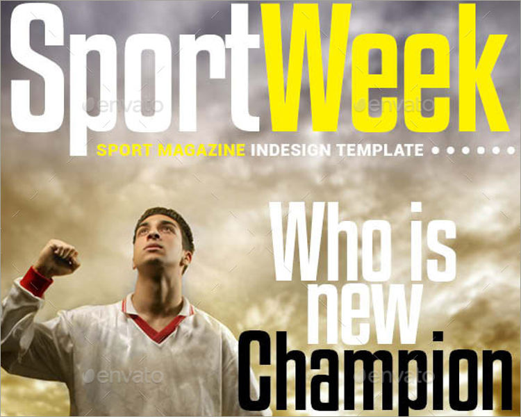elegant sports magazine template