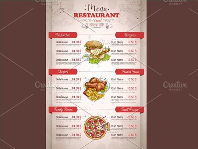 menu brochure design 11