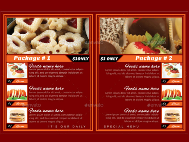 menu brochure design 19
