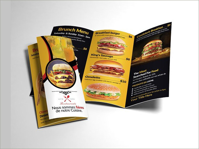 44+ Menu Brochures Templates || Free & Premium Templates