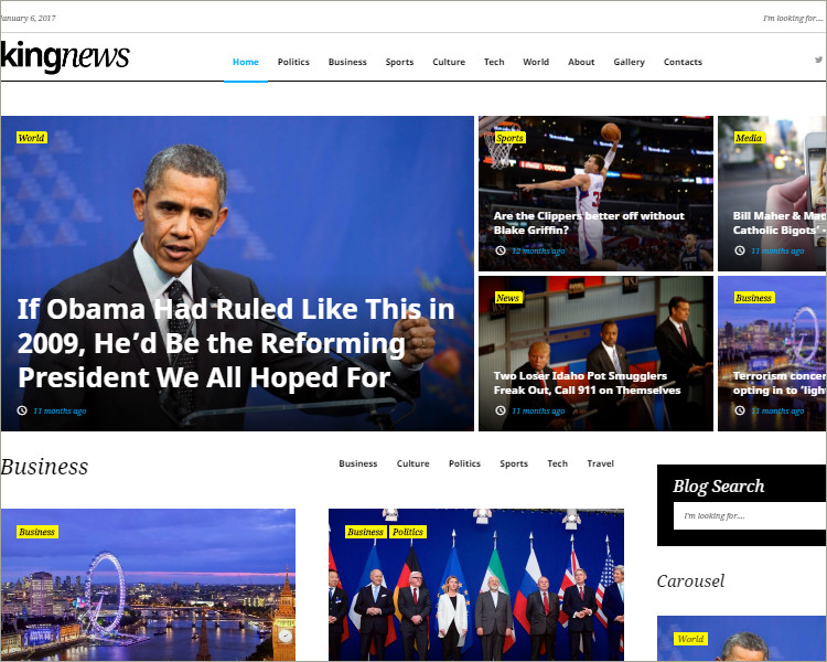 news portal business wp theme