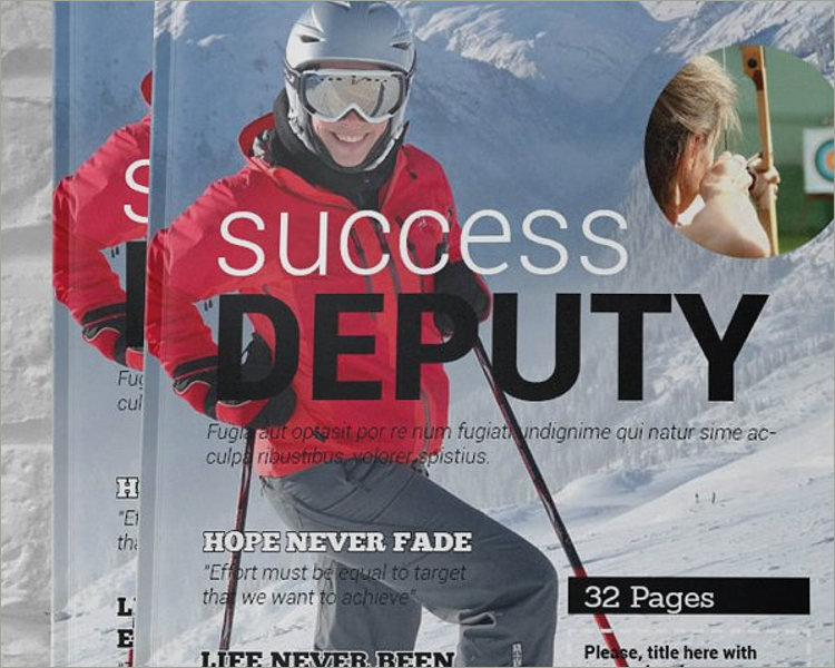 printable sports magazine template