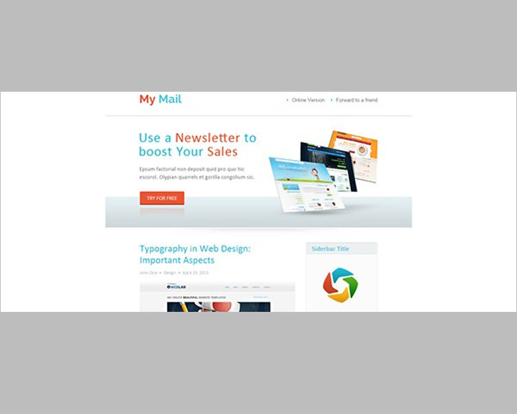 Abstract HTML Email Template