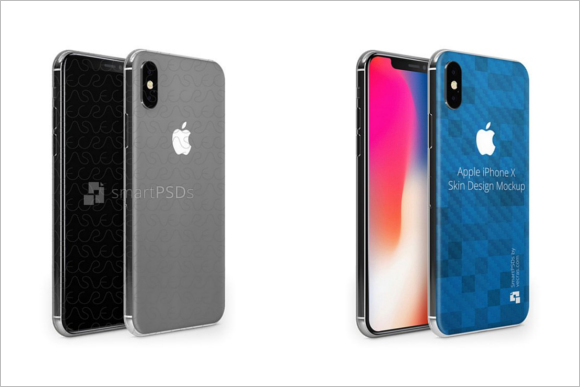 Apple iPhone Skin Mockup Template