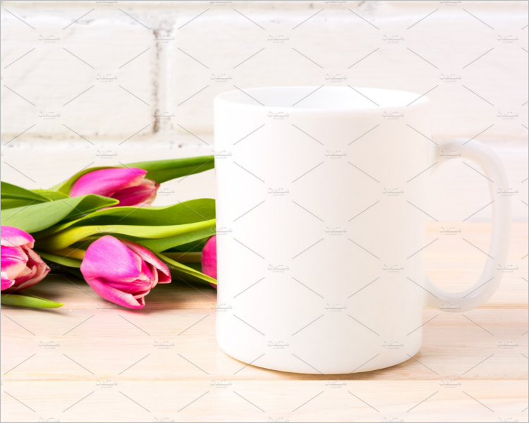Blank White Coffee Mug Mockup