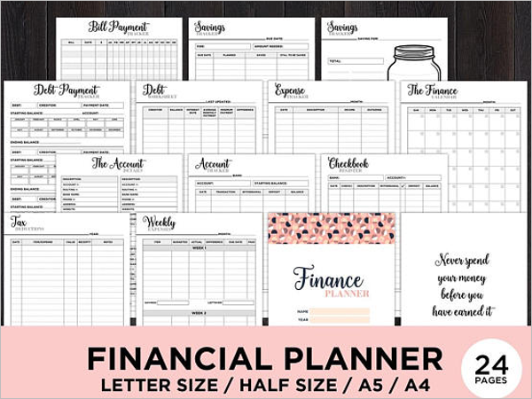 Budget Planner Book Template