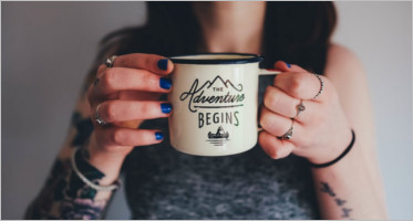 Coffee Cup Holding Mockup