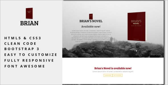 Comming Soon Ebook Landing Page Template