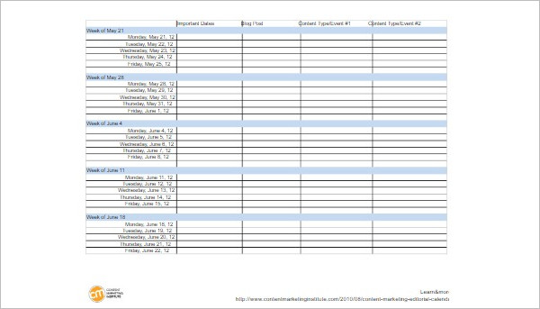 25+ Free Printable Calendar Templates Word, PDF, Excel Formats