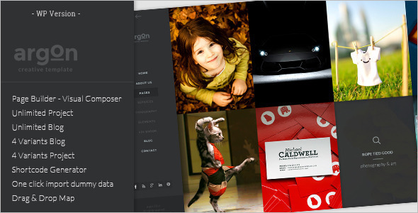 Creative Full Screen Website Template