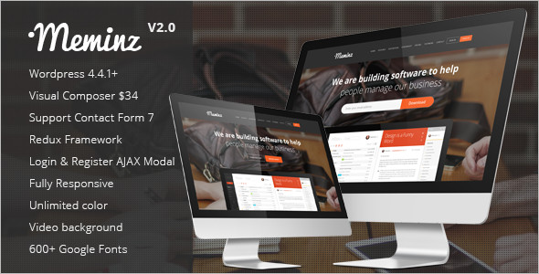 Download SoftWare WordPress Template