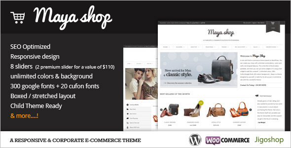 E-Commerce Skin WordPress Template