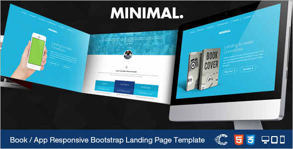 Ebook App Landing Page Template