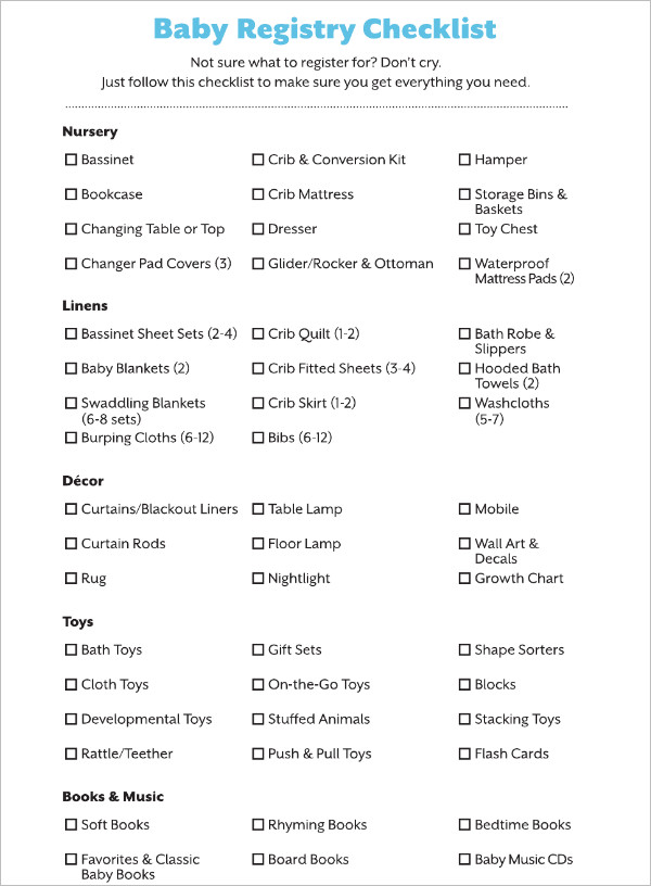 28+ Free Checklist Templates Word, PDF, Excel Documents