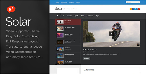 Film Video WordPress Template