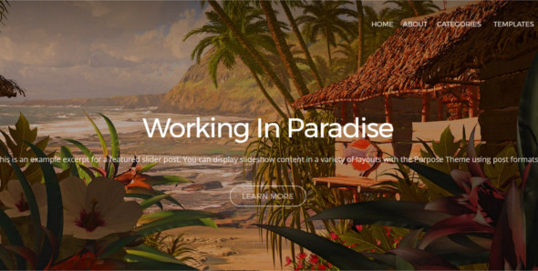 Flexiable Photo Blog WordPress template