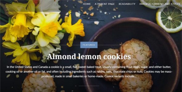 Food Blog Photo WordPress Template