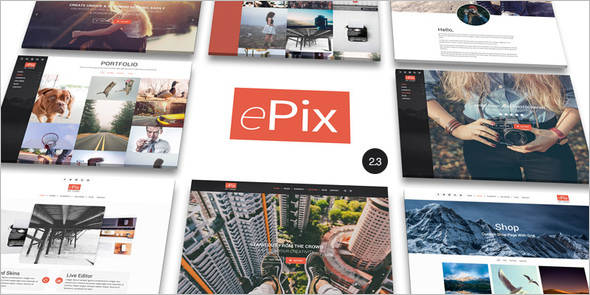 Full Screen Photo WordPress Template