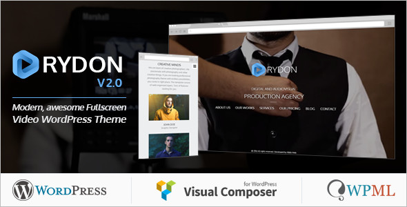 Fullscreen Video WordPress Template