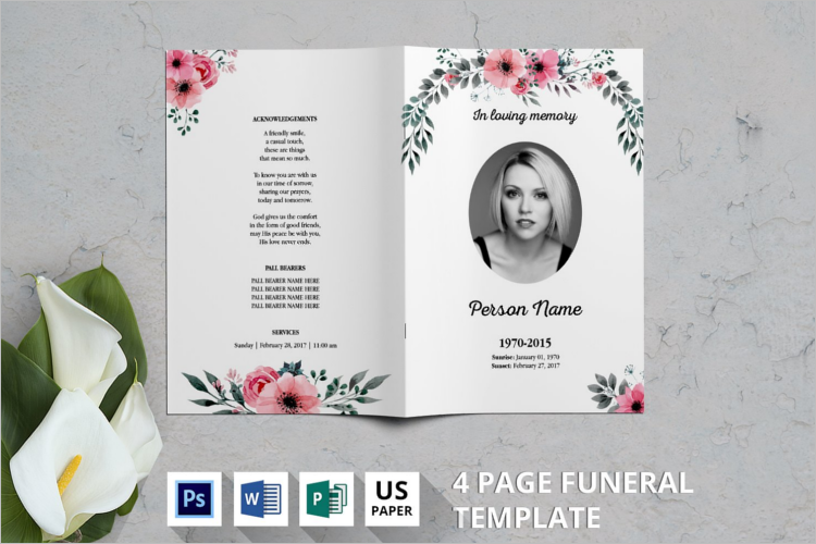 Funeral Program Template Doc