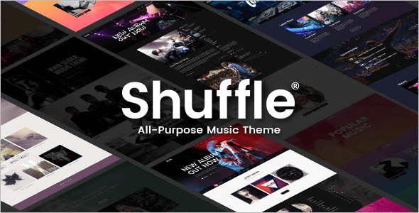 Homepage Music Website Template