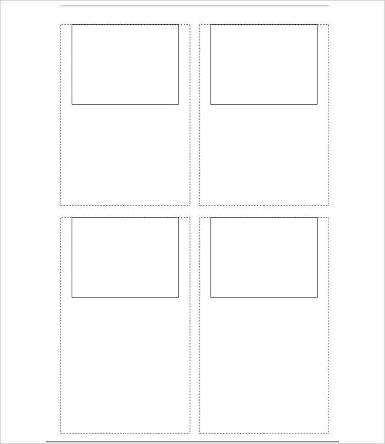 Horizontal Story Board Template