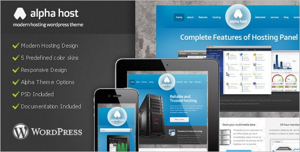 Hosting WordPress Model Template