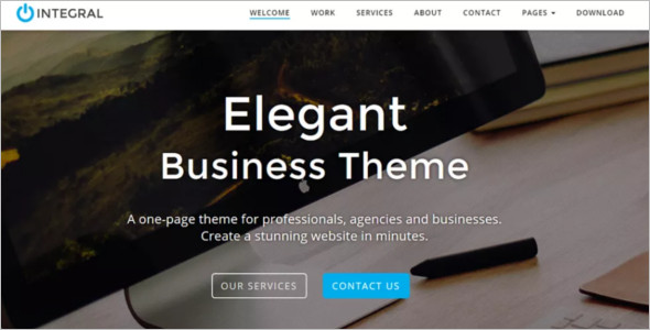 Integral Godaddy WordPress Template