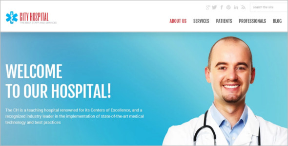 Medical Hospital WordPress Template