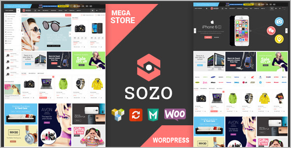 Mega Shop Full-Screen website Template