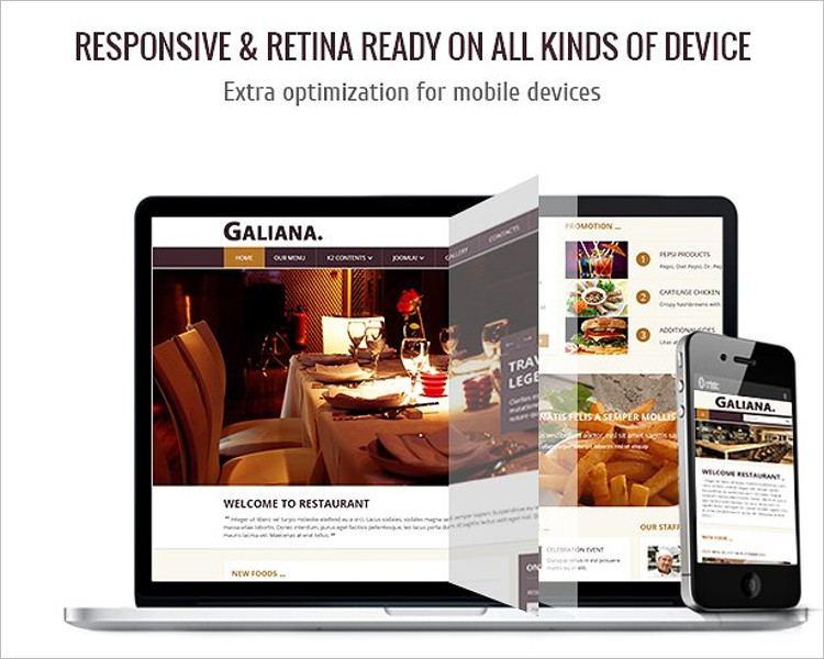 Mobile Device Joomla Template