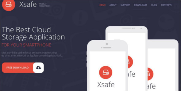 Mobile Store download WordPress Template