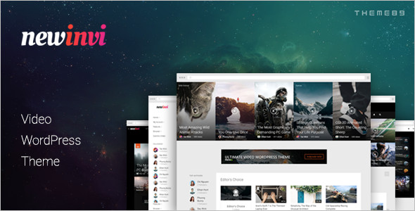 Modern Video WordPress Template